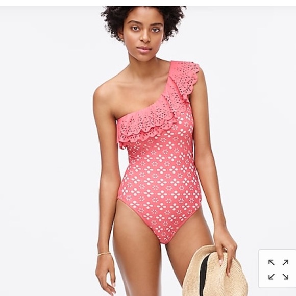 j crew one shoulder swimsuit